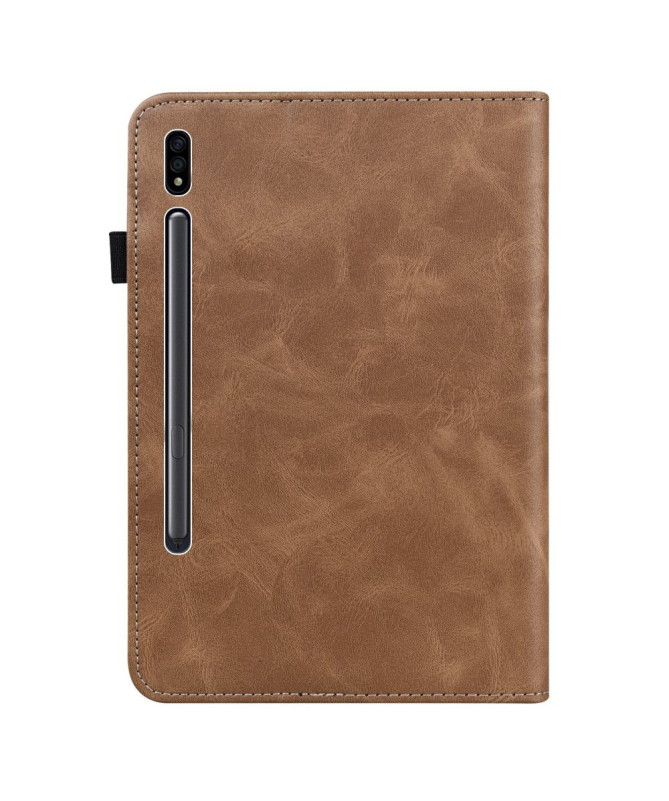 Housse Samsung Galaxy Tab S7 Lines Effet Cuir