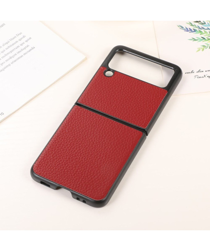 Coque Samsung Galaxy Z Flip 3 5G cuir véritable grainé