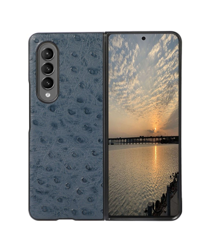 Coque Samsung Galaxy Z Fold3 5G Effet Cuir Peau D'Autruche