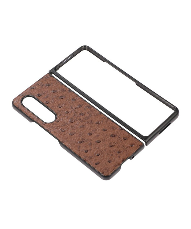 Coque Samsung Galaxy Z Fold3 5G Effet Cuir Peau D'Autruche