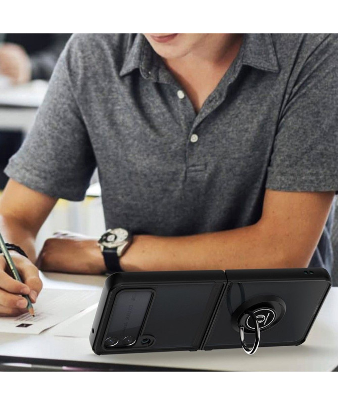 Coque Samsung Galaxy Z Flip 3 5G Ring avec boutons couleurs