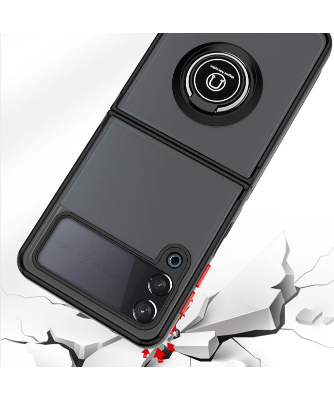 Coque Samsung Galaxy Z Flip 3 5G Ring avec boutons couleurs
