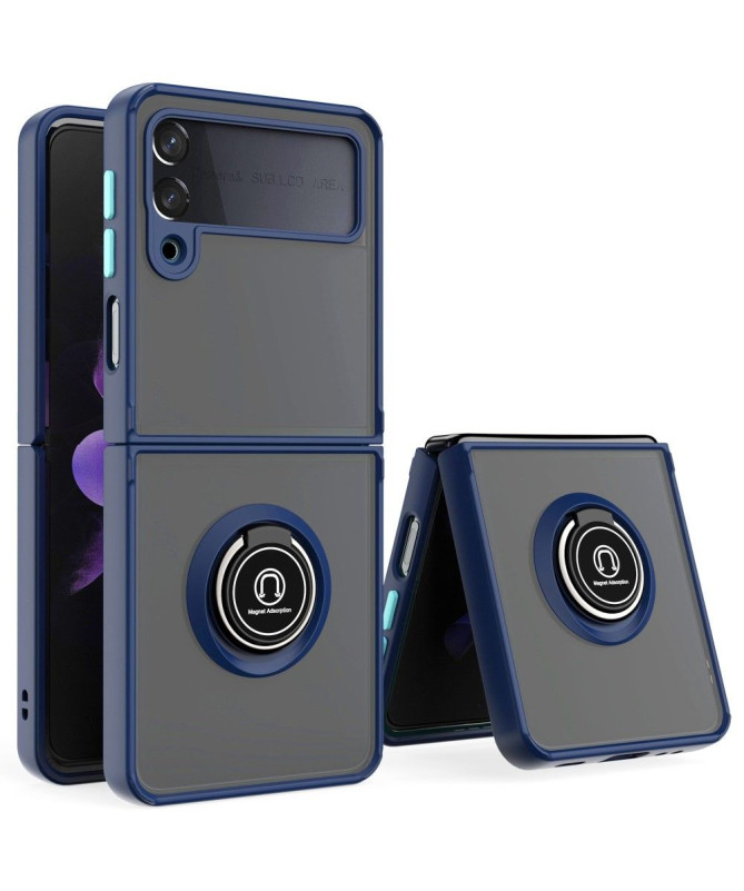 Coque Samsung Galaxy Z Flip 3 5G Ring avec boutons couleurs