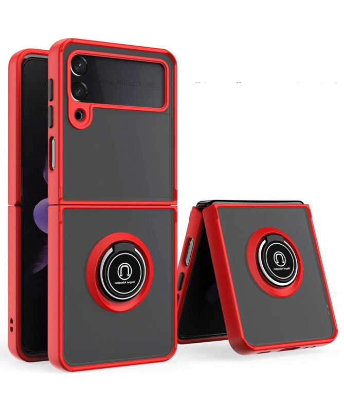 Coque Samsung Galaxy Z Flip 3 5G Ring avec boutons couleurs