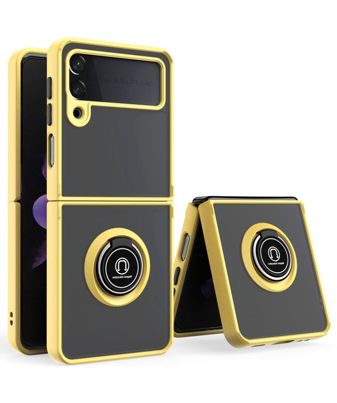 Coque Samsung Galaxy Z Flip 3 5G Ring avec boutons couleurs