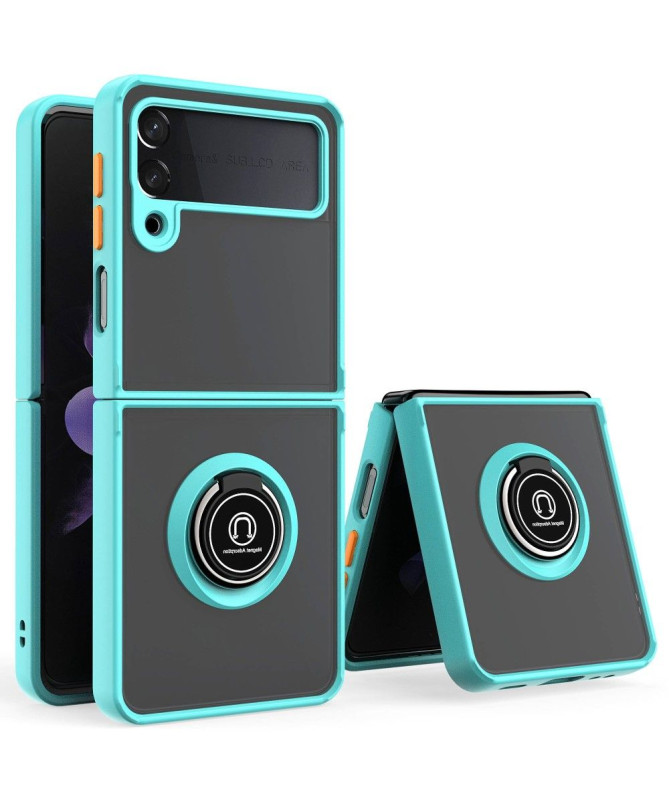Coque Samsung Galaxy Z Flip 3 5G Ring avec boutons couleurs