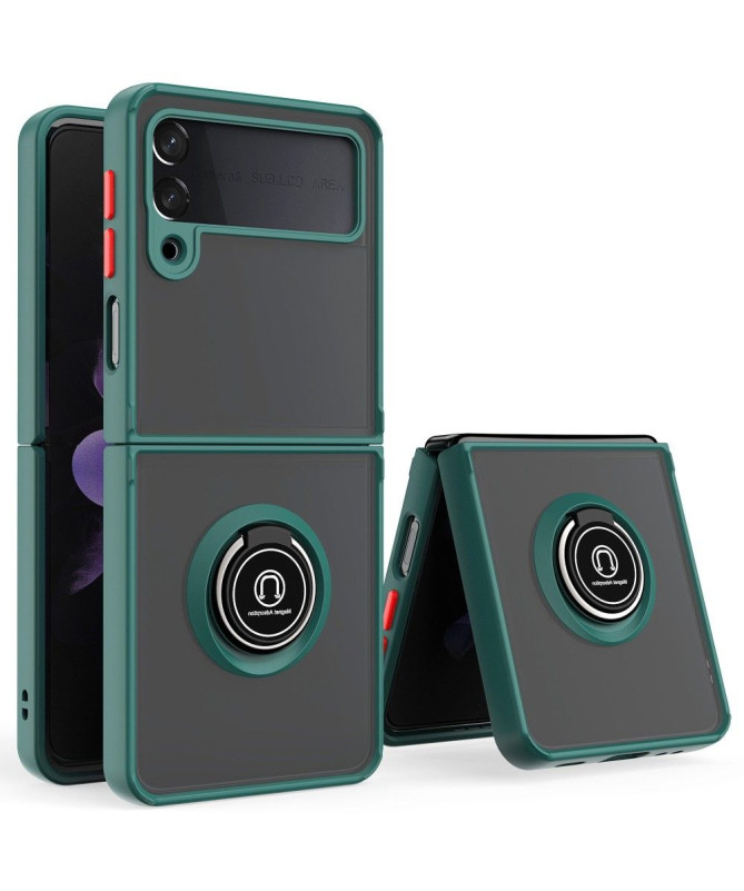 Coque Samsung Galaxy Z Flip 3 5G Ring avec boutons couleurs