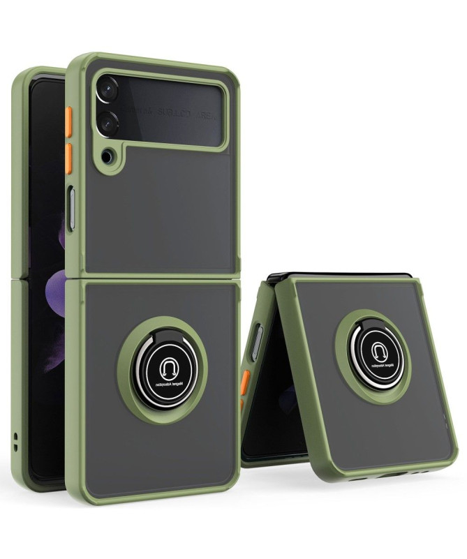 Coque Samsung Galaxy Z Flip 3 5G Ring avec boutons couleurs