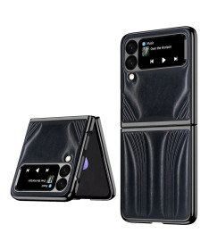 Coque Samsung Galaxy Z Flip 3 5G DeLuxe Effet Cuir Vintage