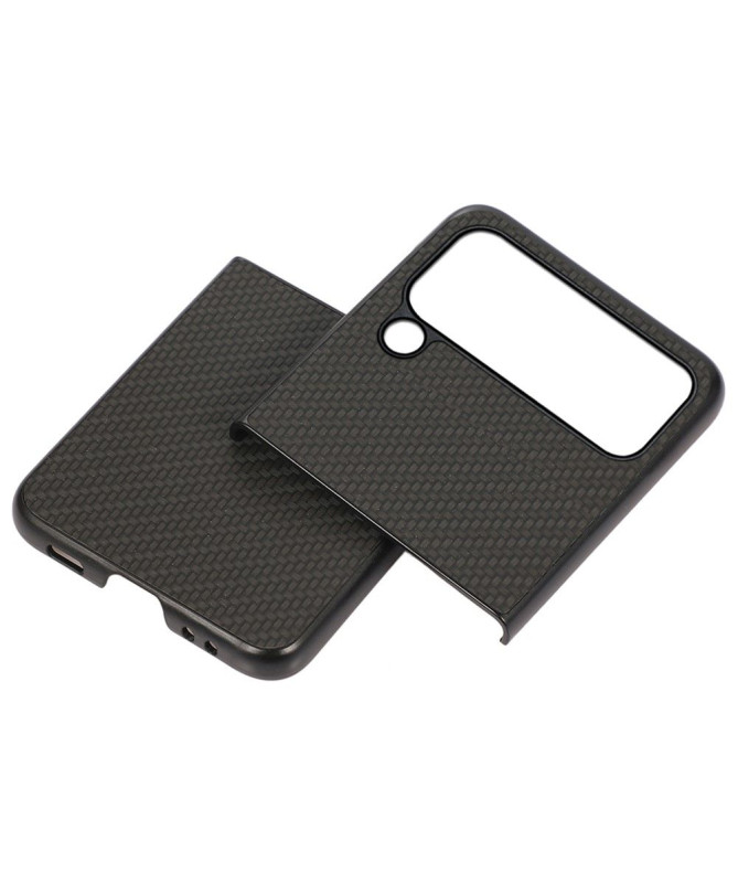 Coque Samsung Galaxy Z Flip 4 Style Fibre de Carbone