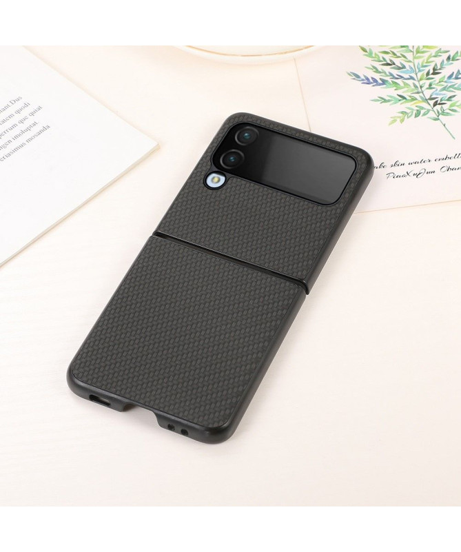 Coque Samsung Galaxy Z Flip 4 Style Fibre de Carbone