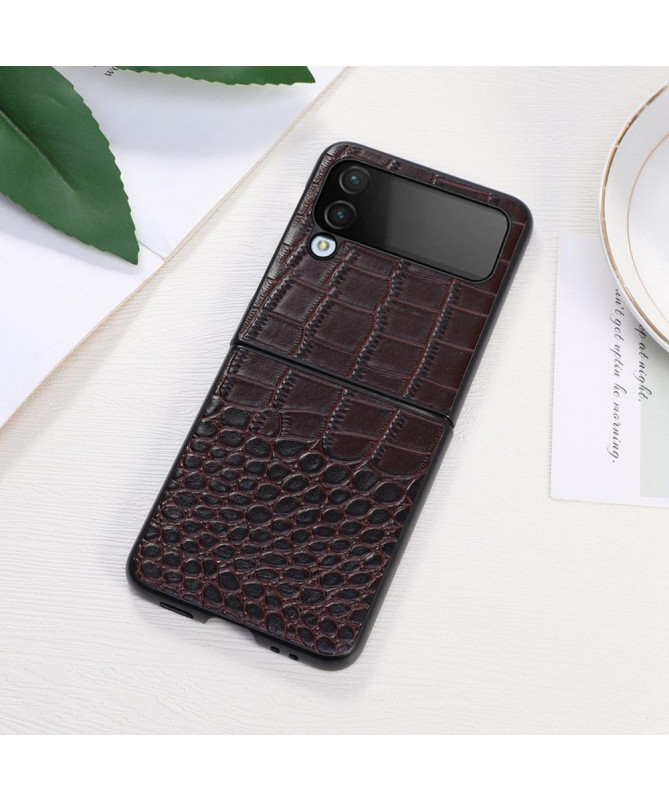 Coque Samsung Galaxy Z Flip 4 Colette Cuir Effet Croco