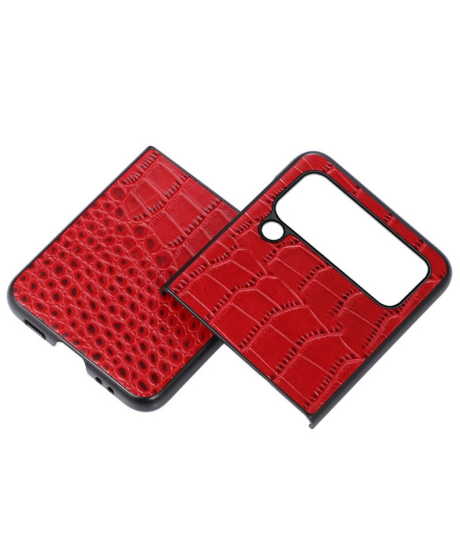 Coque Samsung Galaxy Z Flip 4 Colette Cuir Effet Croco