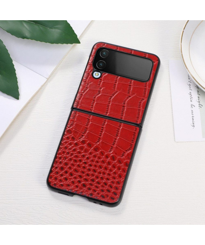 Coque Samsung Galaxy Z Flip 4 Colette Cuir Effet Croco