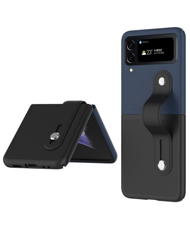 Coque Samsung Galaxy Z Flip 4 Bicolore Strap en silicone