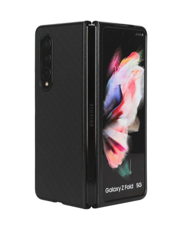 Coque Samsung Galaxy Z Fold 4 Grid Effet Cuir