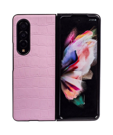 Coque Samsung Galaxy Z Fold 4 effet peau de croco