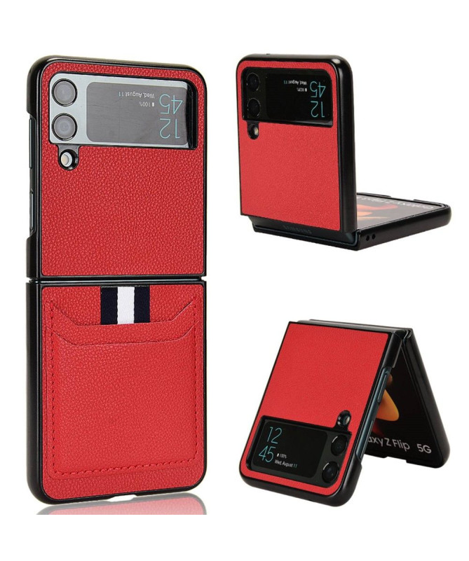 Coque Samsung Galaxy Z Flip 4 Style Cuir Porte-Cartes