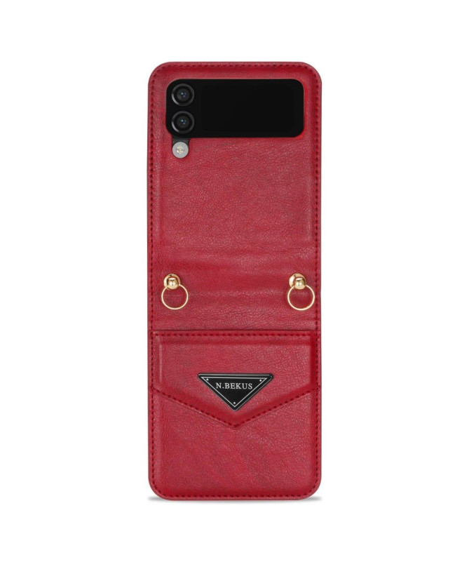 Coque Samsung Galaxy Z Flip 4 N.BEKUS Porte-Carte à Sangle