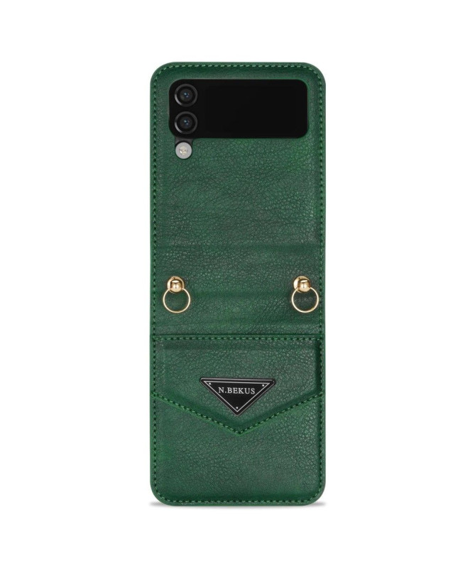 Coque Samsung Galaxy Z Flip 4 N.BEKUS Porte-Carte à Sangle