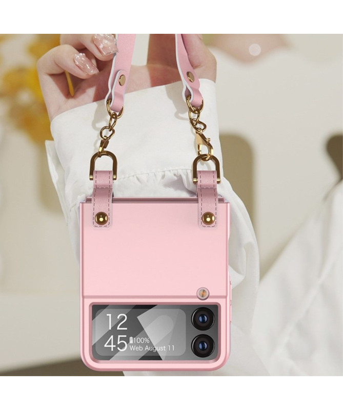 Coque Samsung Galaxy Z Flip 4 Rigide Grip à Sangle