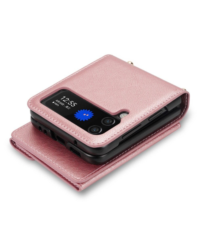 Housse Portefeuille Samsung Galaxy Z Flip 4 N.BEKUS à Sangle