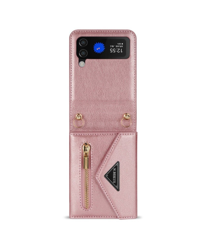 Housse Portefeuille Samsung Galaxy Z Flip 4 N.BEKUS à Sangle