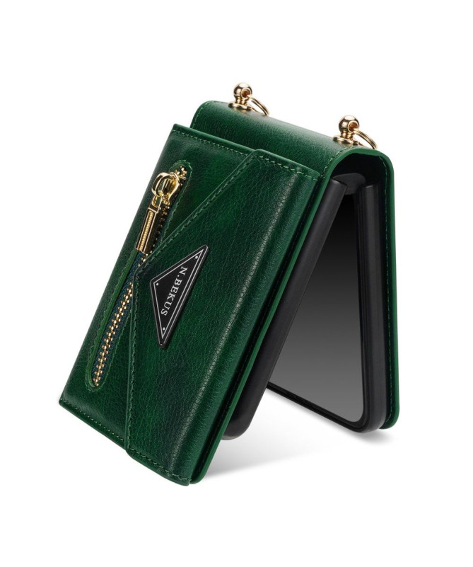 Housse Portefeuille Samsung Galaxy Z Flip 4 N.BEKUS à Sangle