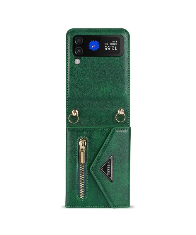 Housse Portefeuille Samsung Galaxy Z Flip 4 N.BEKUS à Sangle
