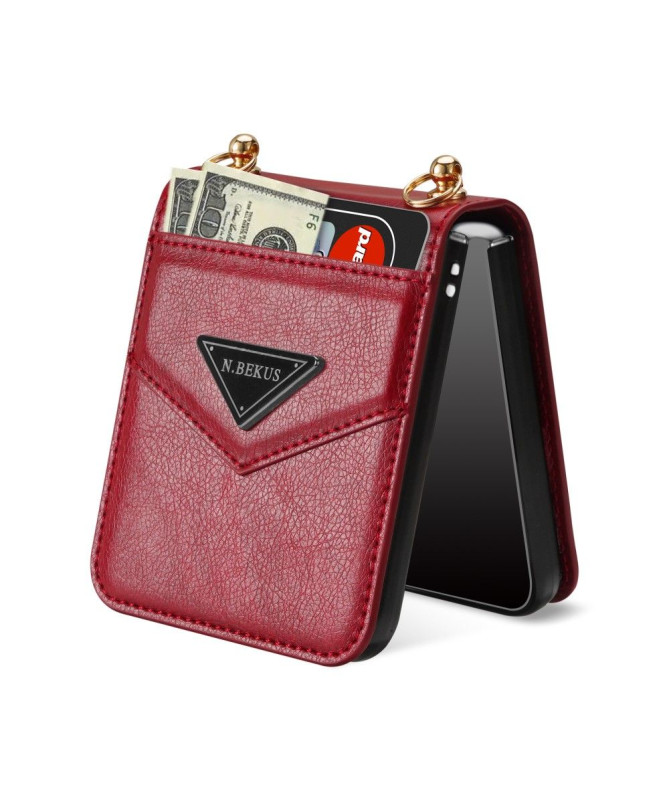 Housse Portefeuille Samsung Galaxy Z Flip 5 N.BEKUS à Sangle
