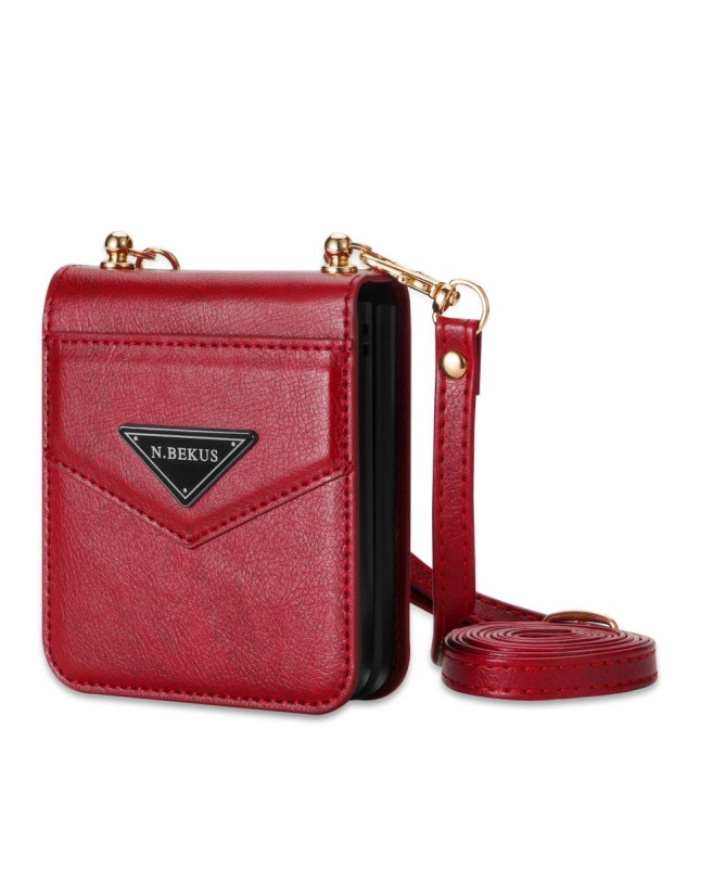 Housse Portefeuille Samsung Galaxy Z Flip 5 N.BEKUS à Sangle