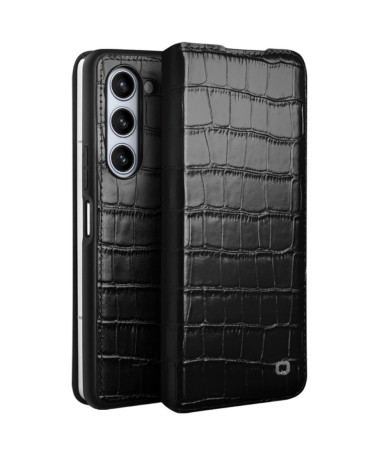 Étui Samsung Galaxy Z Fold 5 en Cuir Véritable à Texture Crocodile