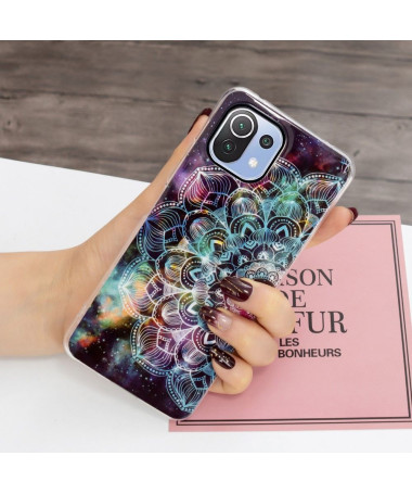 Xiaomi 11 Lite 5G NE / Mi 11 Lite / 5G - Coque Luminous Mandala Coloré