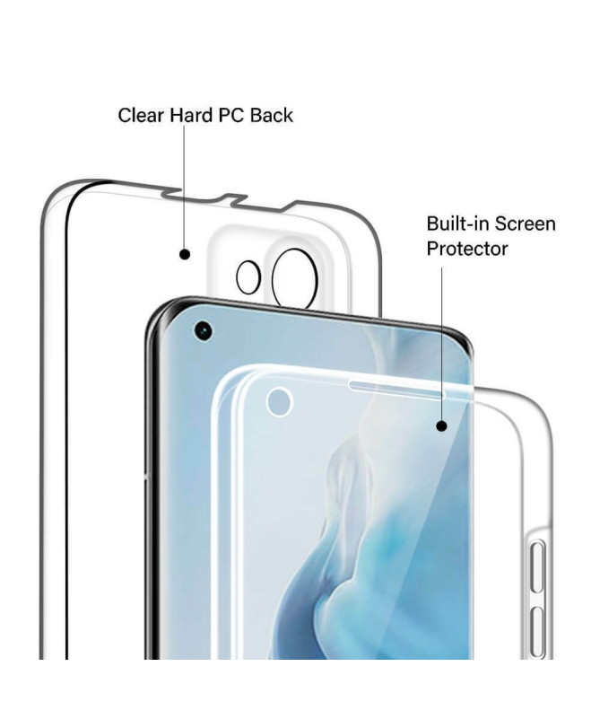 Coque Xiaomi 11 Lite 5G NE / Mi 11 Lite / Lite 5G Avant et Arrière Transparent