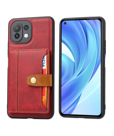 Coque Xiaomi 11 Lite 5G NE / Mi 11 Lite / Lite 5G effet cuir avec multi compartiments