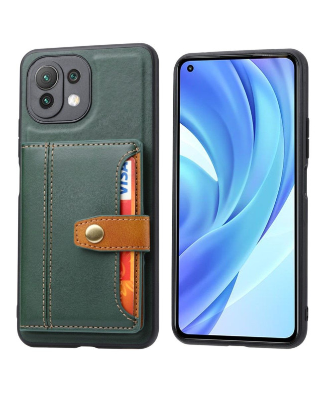 Coque Xiaomi 11 Lite 5G NE / Mi 11 Lite / Lite 5G effet cuir avec multi compartiments