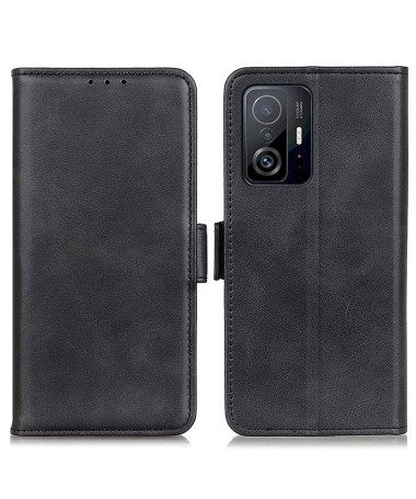 Étui Xiaomi 11T / 11T Pro portefeuille simili cuir mat