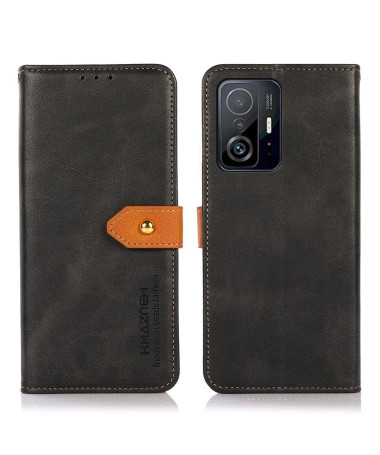 Housse Xiaomi 11T / 11T Pro KHAZNEH Bicolore simili cuir