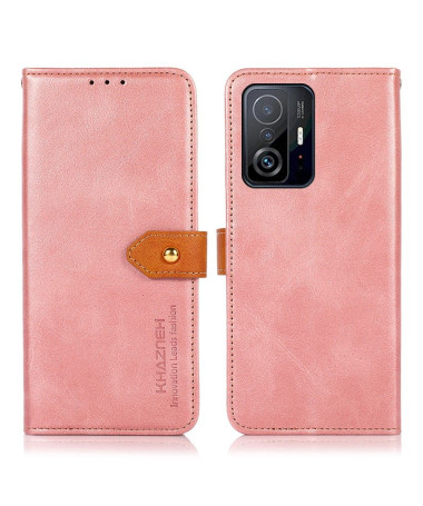 Housse Xiaomi 11T / 11T Pro KHAZNEH Bicolore simili cuir