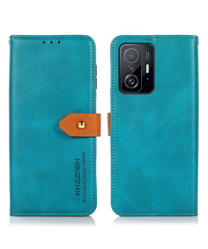 Housse Xiaomi 11T / 11T Pro KHAZNEH Bicolore simili cuir