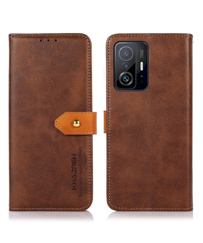 Housse Xiaomi 11T / 11T Pro KHAZNEH Bicolore simili cuir