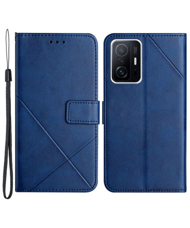 Housse Xiaomi 11T / 11T Pro simili cuir X Lines