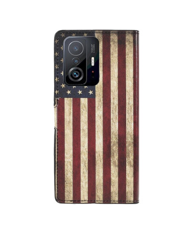 Housse Xiaomi 11T / 11T Pro Drapeau Américain Vintage