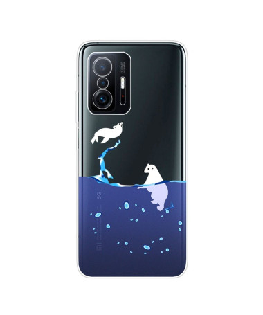 Coque Xiaomi 11T / 11T Pro phoque et ours blanc