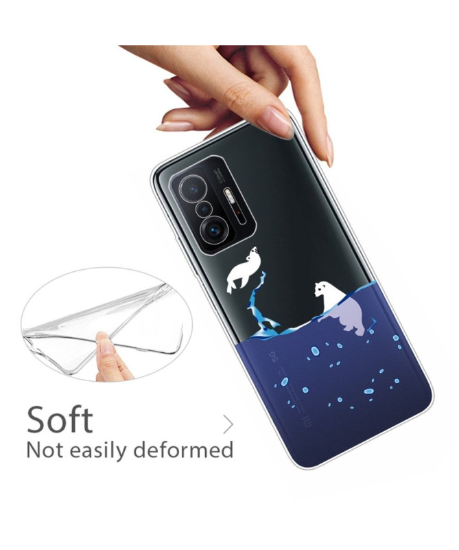 Coque Xiaomi 11T / 11T Pro phoque et ours blanc