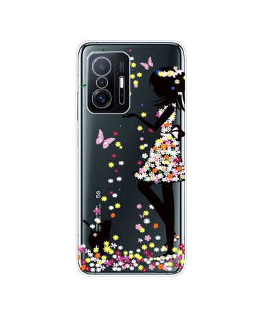 Coque Xiaomi 11T / 11T Pro fille en fleur