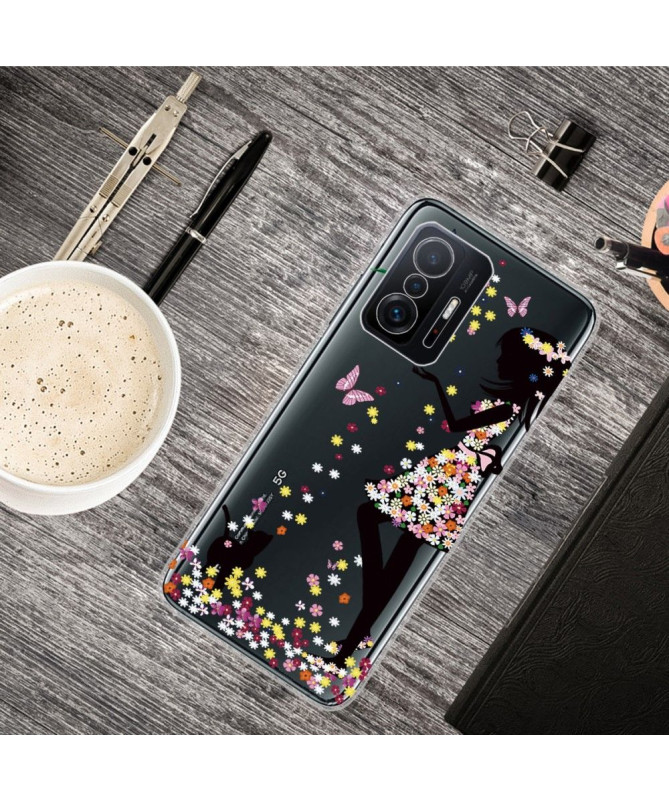 Coque Xiaomi 11T / 11T Pro fille en fleur