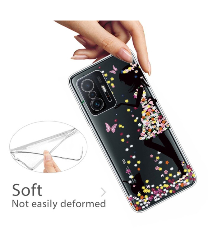 Coque Xiaomi 11T / 11T Pro fille en fleur