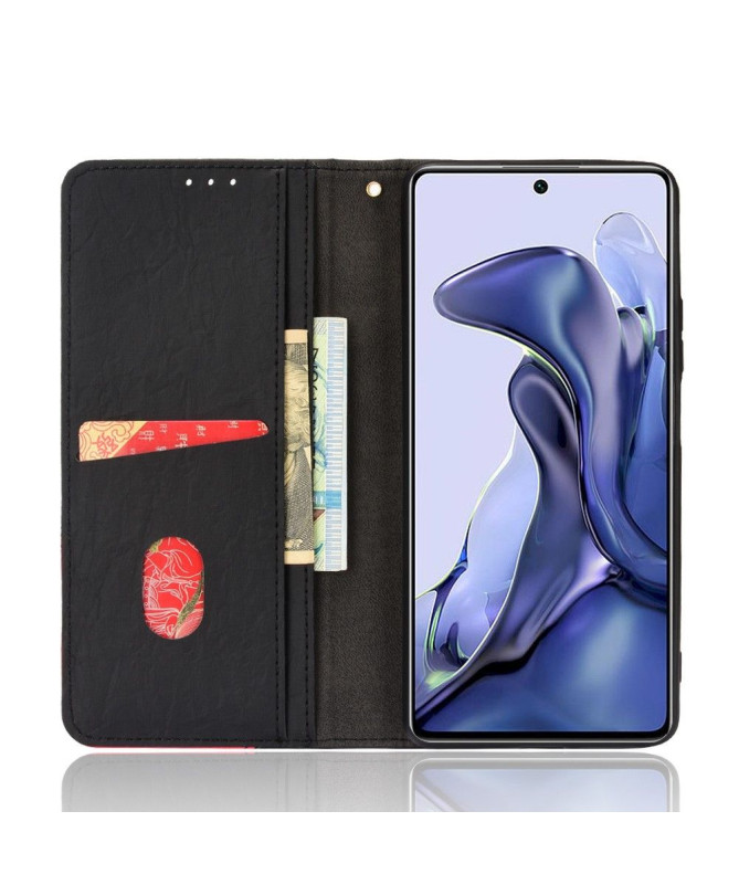 Housse Xiaomi 11T / 11T Pro flip cover simili cuir rétro