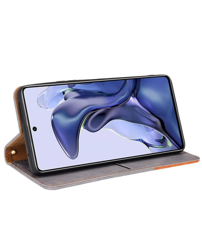 Housse Xiaomi 11T / 11T Pro flip cover simili cuir rétro